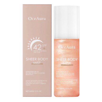 Oceaura Sheer Body Mist​ Sunscreen SPF 42 with Shimmering Oil
